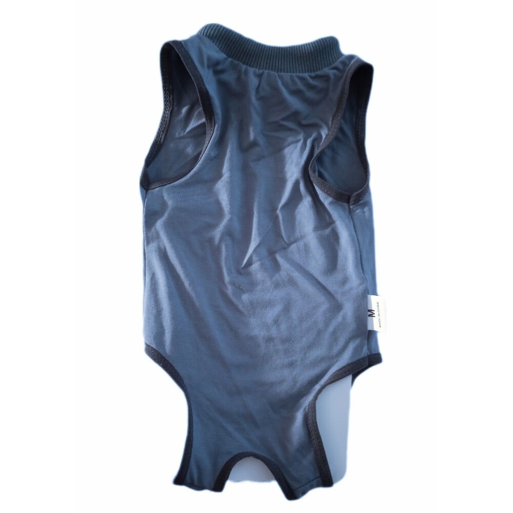 Pet CAT Gray/Blue Recovery Suit sz Medium